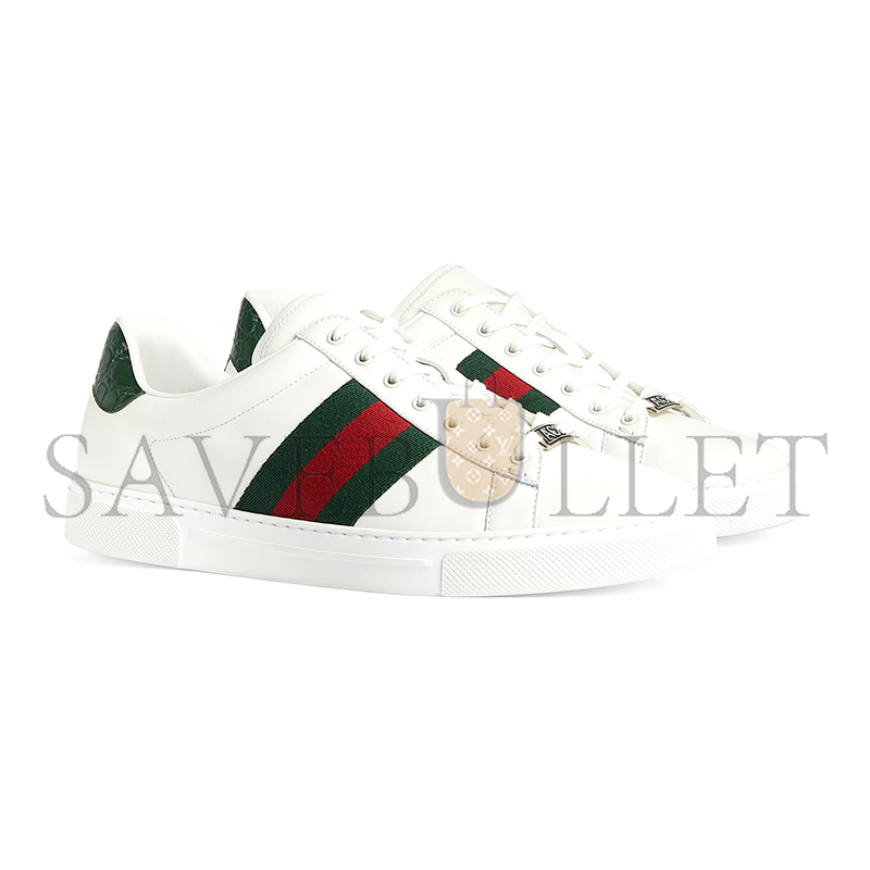GUCCI MEN'S GUCCI ACE SNEAKER WITH WEB 757892 AACAG 9055 GUCCI MEN'S GUCCI ACE SNEAKER WITH WEB 757892 AACAG 9055